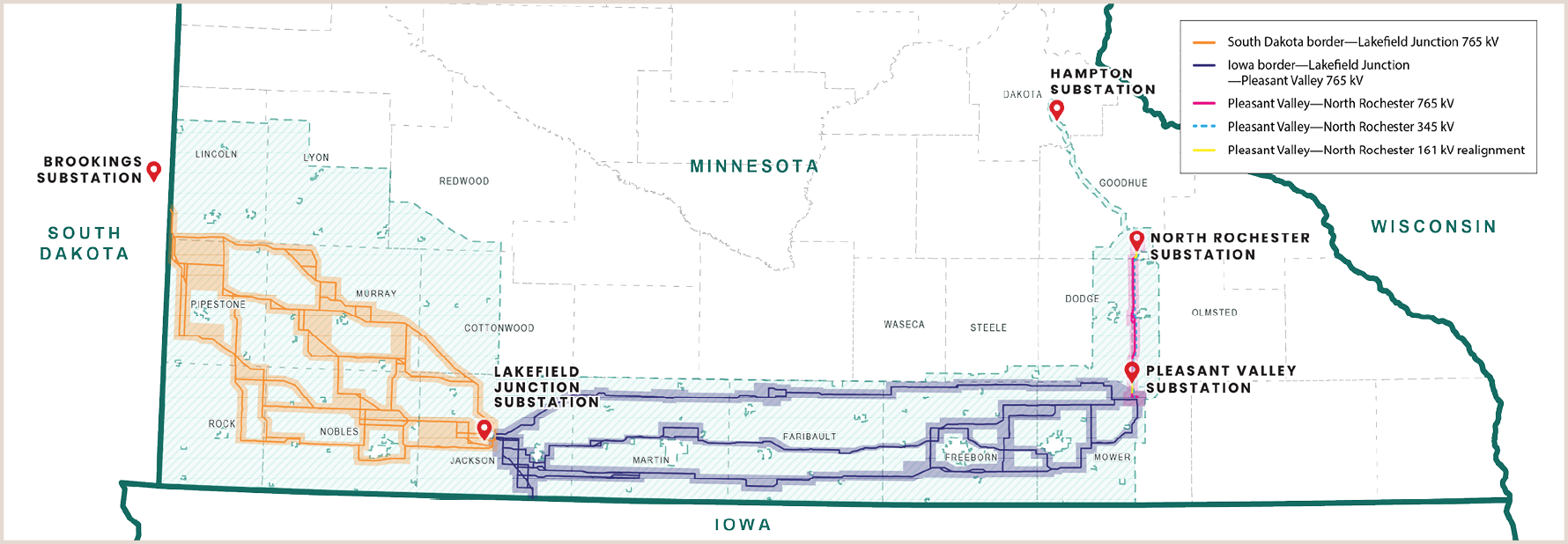 Routing corridor map